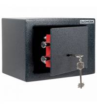 Сейф мебельный DASWERK (ДАСВЕРК) SC-170KL (170х230х170 мм), ключевой замок, графит, 291337
