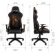 Кресло Chairman game 40 Россия черн/красный. Фото товара с разных ракурсов.
