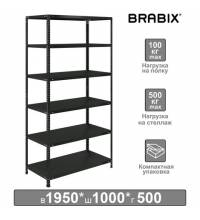 Стеллаж металлический  "ГРАФИТ MS KD-195/50-6", лофт, 1950х1000х500 мм, 6 полок, 291273, S240BR245693