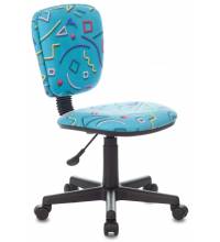 Кресло детское Бюрократ CH-204NX голубой Sticks 06 крестов. пластик