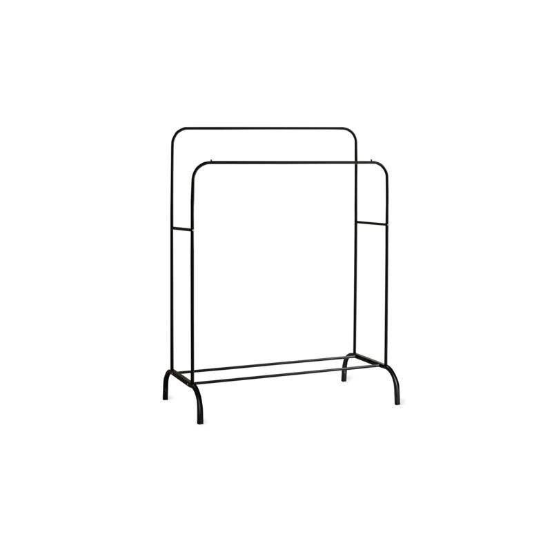Вешалка для плечиков двухъярусная BOOMHOUSE GR-002 (в1300-1500*ш1100*г550мм), металл, черная, 701436 главное фото