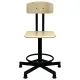 Стул кресло кассира, швеи, ресепшен РС37/РС67ЛФ, на винте, без подлокотников, фанера. Фото товара с разных ракурсов.