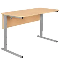 Стол-парта 2-местный регулируемый СУТ.55, 1200х500х640-780 мм, рост 4-6, серый каркас, ЛДСП клён